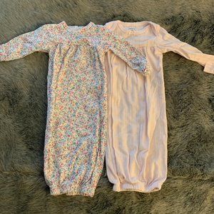 Carter's Baby Girl Sleeper Gowns - Set/2
